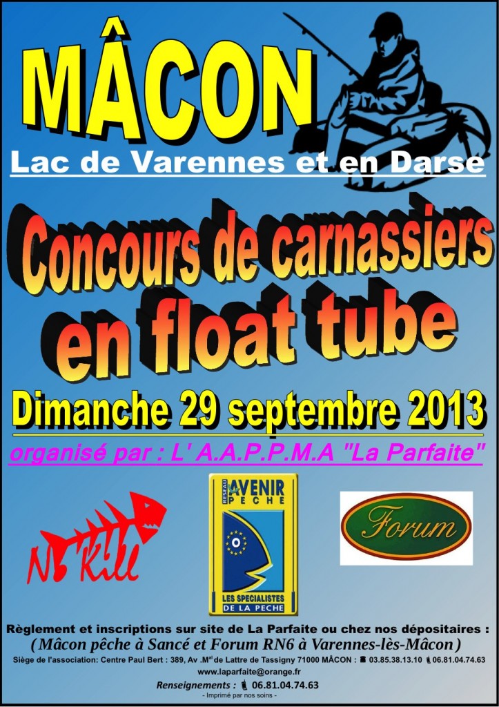 affiche concours float tube Mâcon